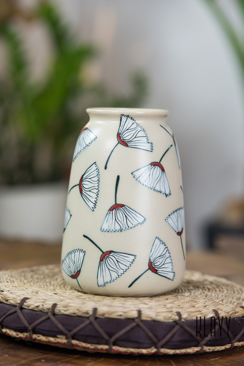 Gingko Leaf Tall Vase
